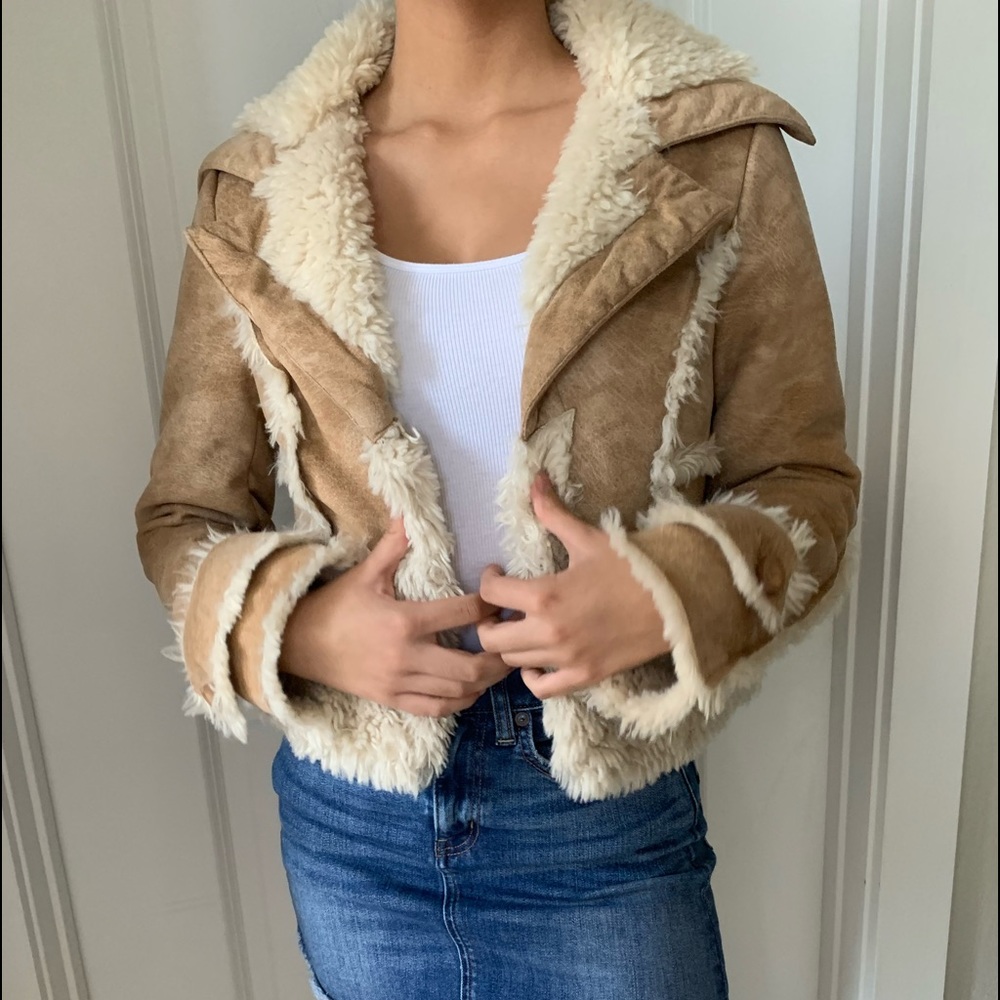 Bebe suede jacket size small